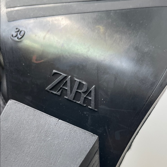 Zara Black Leather Women's Boots - Picture 3 of 12